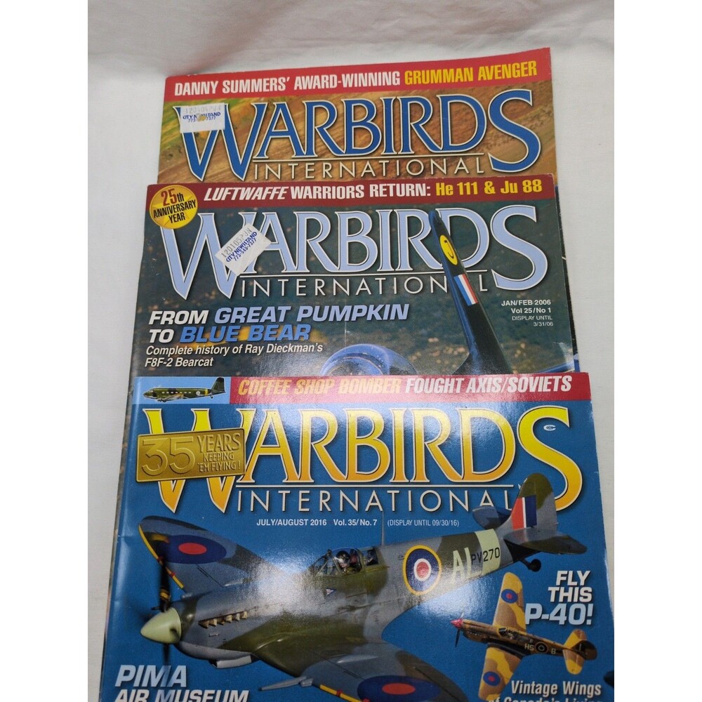 (3) Warbirds International Magazines
